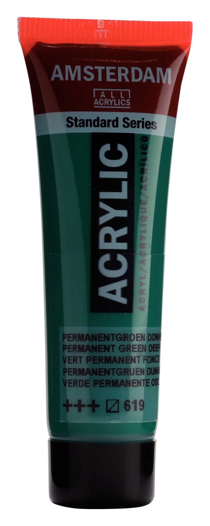 Amsterdam Standard Series Acrylfarbe Tube 20 ml Permanentgrün Dunkel 619 - Kidis Art