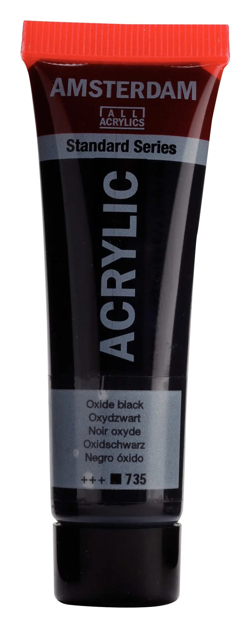 Amsterdam Standard Series Acrylfarbe Tube 20 ml Oxidschwarz 735 - Kidis Art