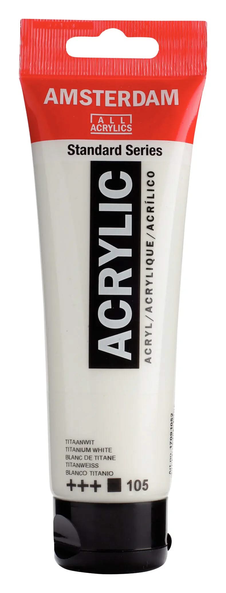 Amsterdam Standard Series Acrylfarbe Tube 120 ml Titanweiß 105 - Kidis Art