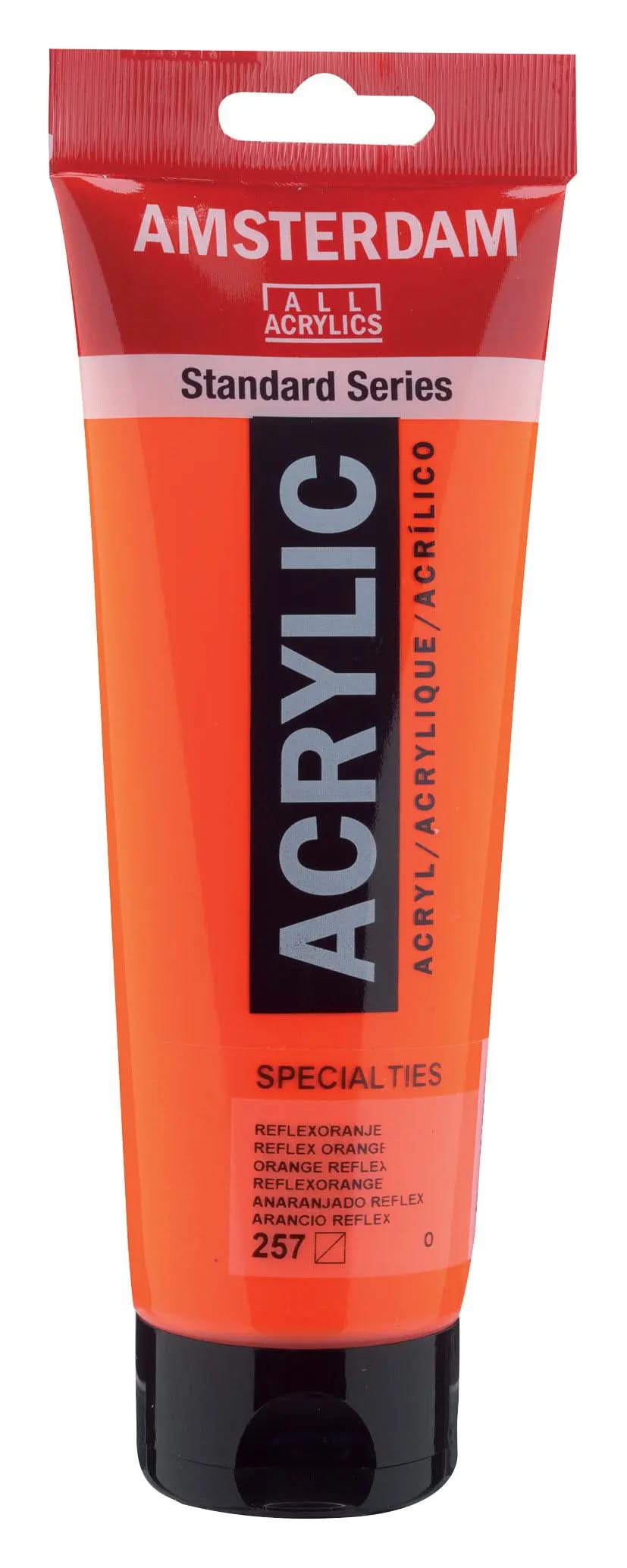 Amsterdam Standard Series Acrylfarbe Tube 250 ml Reflexorange 257 - Kidis Art