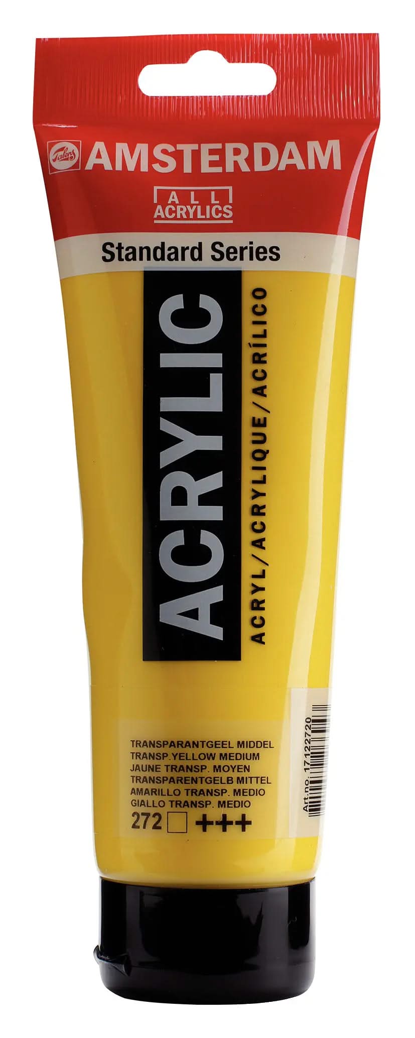 Amsterdam Standard Series Acrylfarbe Tube 250 ml Transparentgelb Mittel 272 - Kidis Art