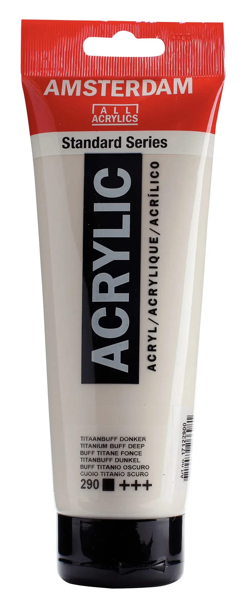 Amsterdam Standard Series Acrylfarbe Tube 250 ml Titanbuff Dunkel 290 - Kidis Art