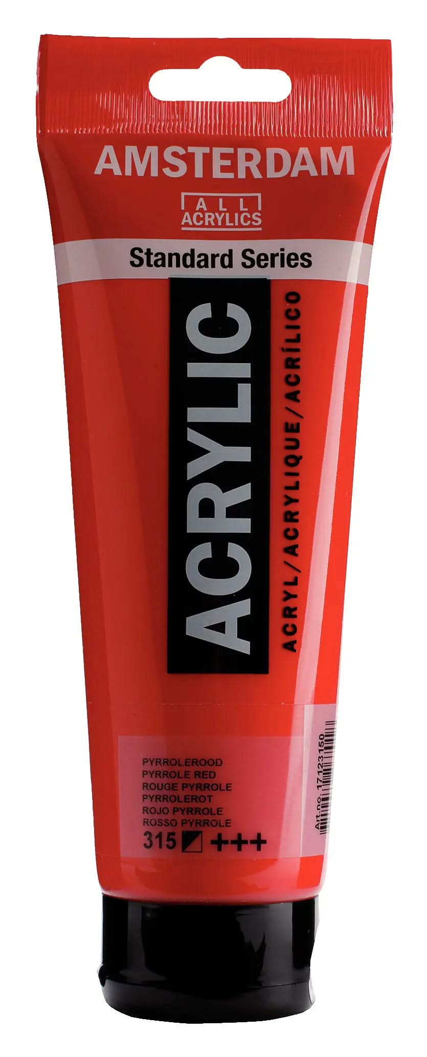 Amsterdam Standard Series Acrylfarbe Tube 250 ml Pyrrolrot 315 - Kidis Art