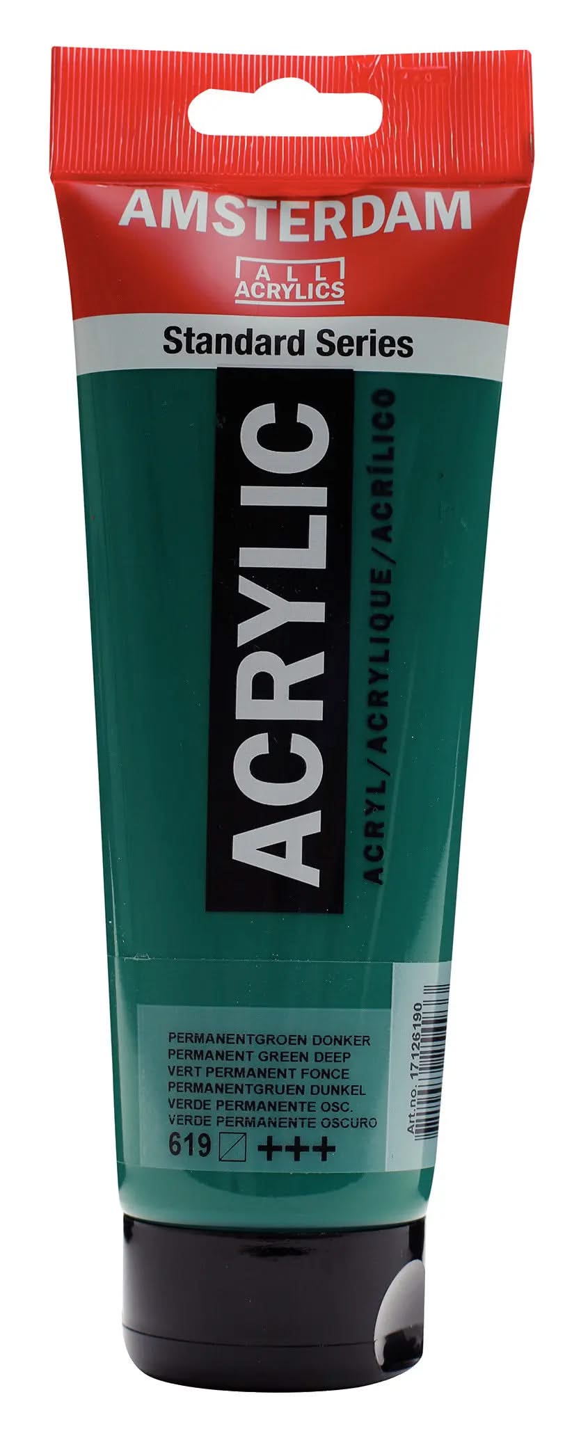 Amsterdam Standard Series Acrylfarbe Tube 250 ml Permanentgrün Dunkel 619 - Kidis Art