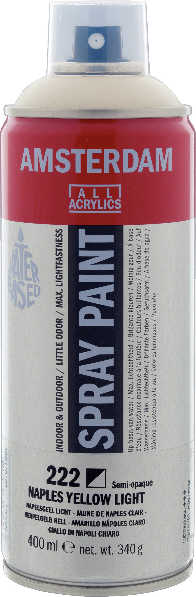 Amsterdam Sprühfarbe 400 ml Neapelgelb Hell 222