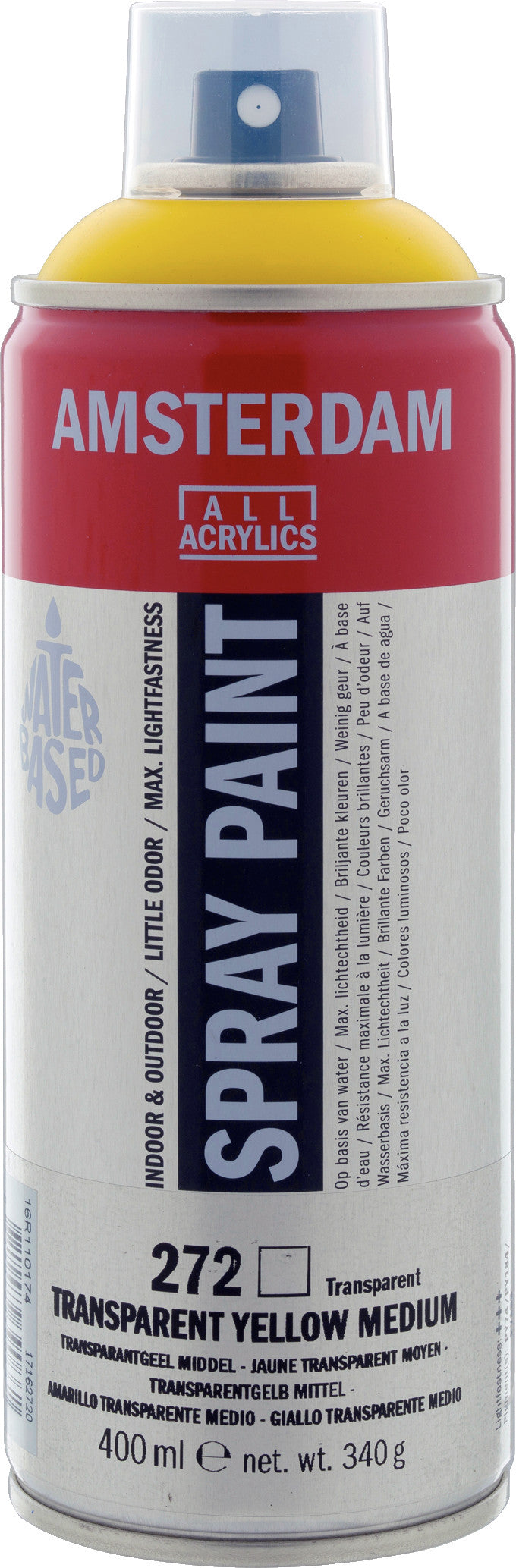 Amsterdam Sprühfarbe 400 ml Transparentgelb Mittel 272