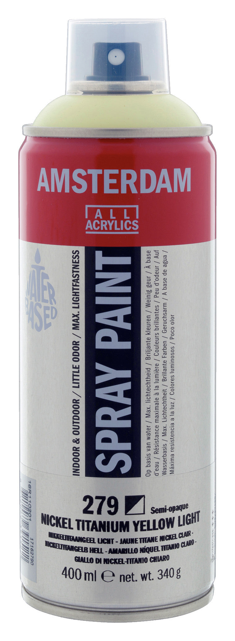 Amsterdam Sprühfarbe 400 ml Nickeltitangelb Hell 279