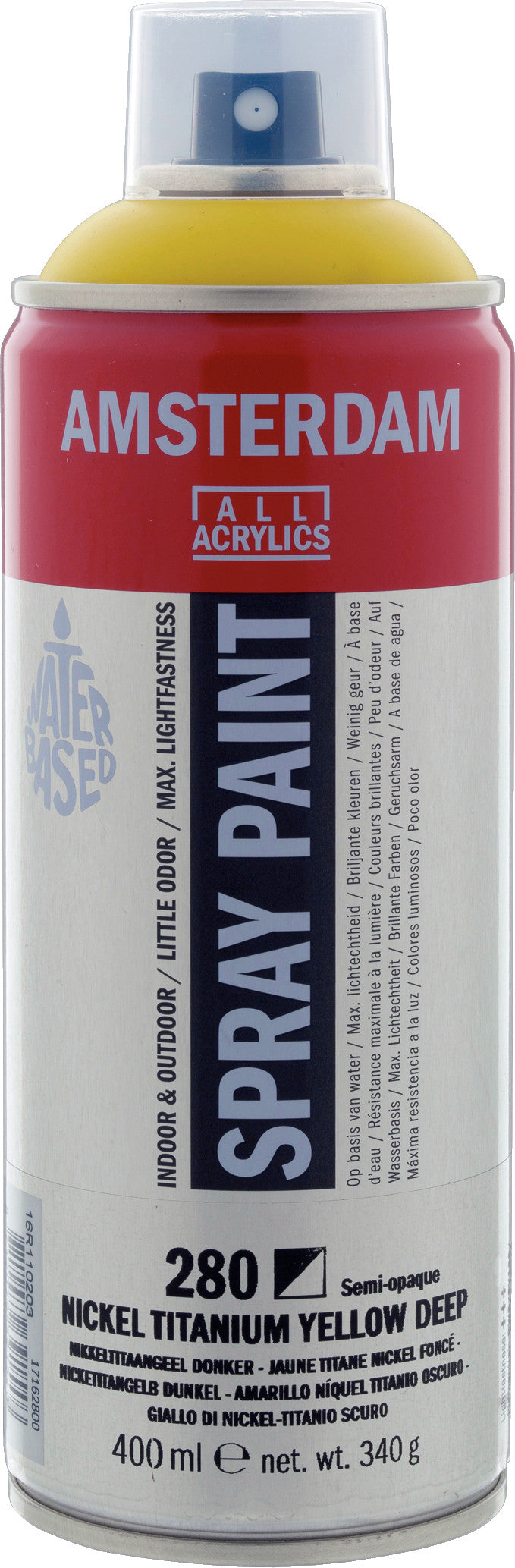 Amsterdam Sprühfarbe 400 ml Nicketitangelb Dunkel 280