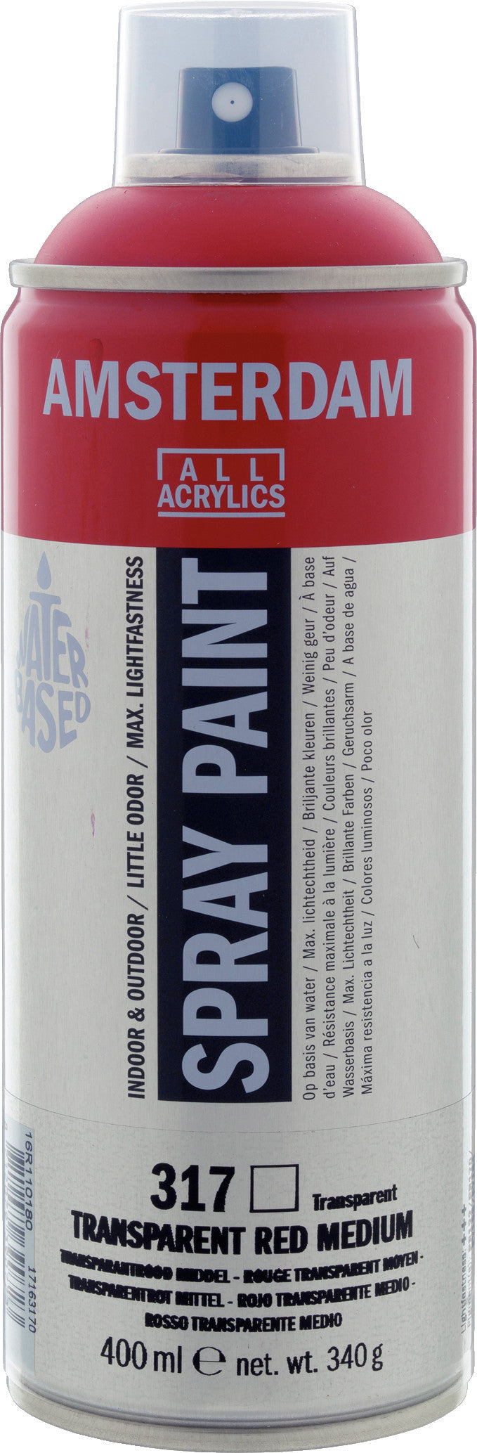Amsterdam Sprühfarbe 400 ml Transparentrot Mittel 317