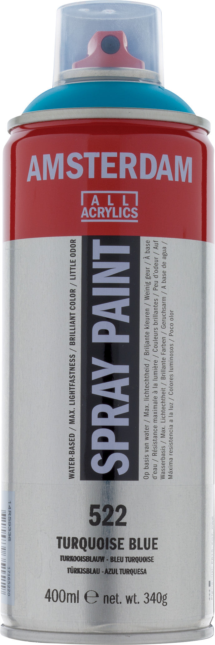 Amsterdam Sprühfarbe 400 ml Türkisblau 522