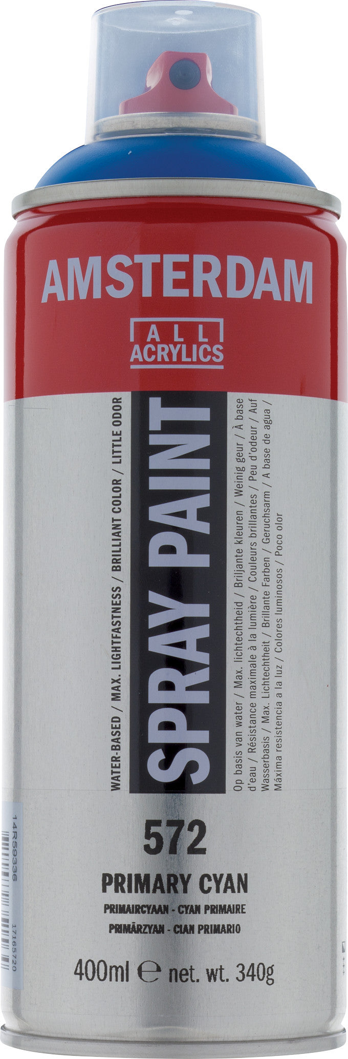 Amsterdam Sprühfarbe 400 ml Primärzyan 572