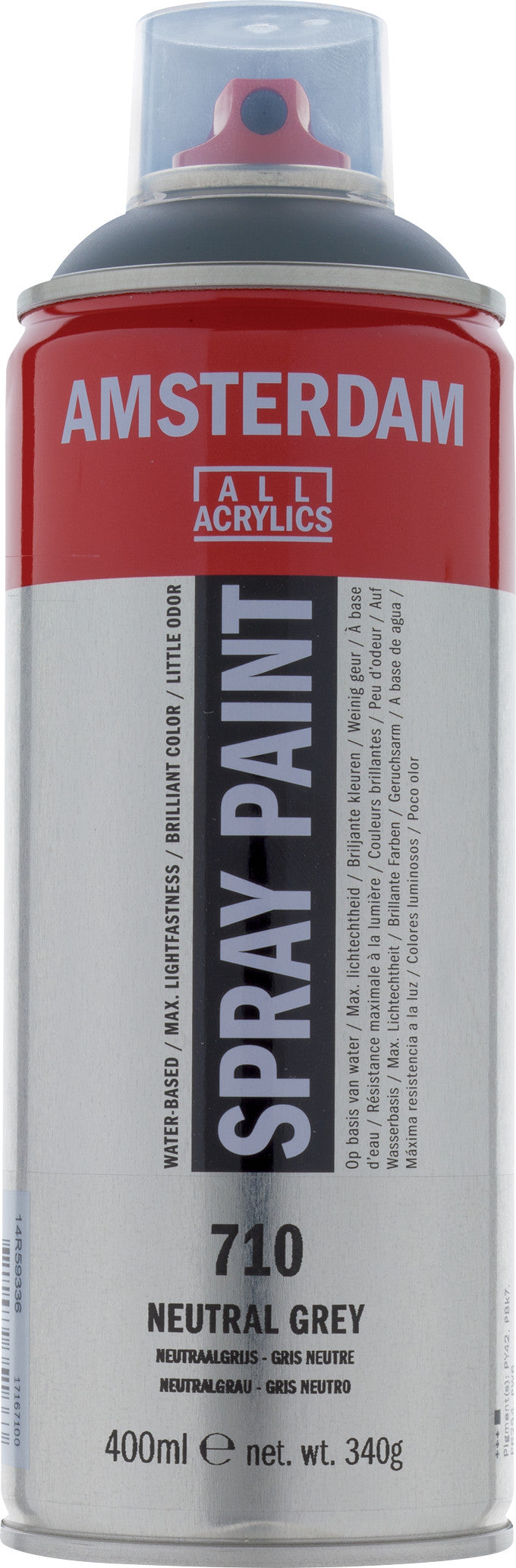 Amsterdam Sprühfarbe 400 ml Neutralgrau 710