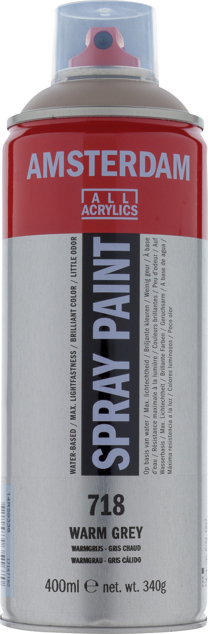 Amsterdam Sprühfarbe 400 ml Warmgrau 718