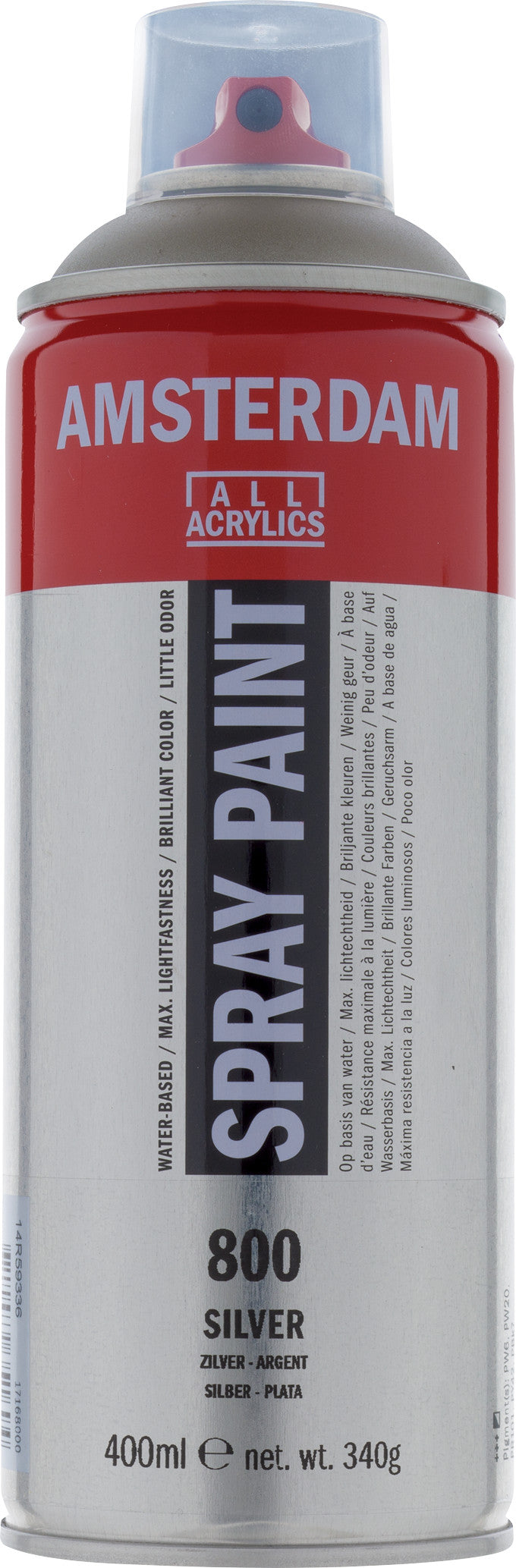 Amsterdam Sprühfarbe 400 ml Silber 800