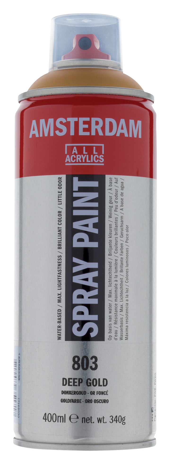 Amsterdam Sprühfarbe 400 ml Goldfarbe 803
