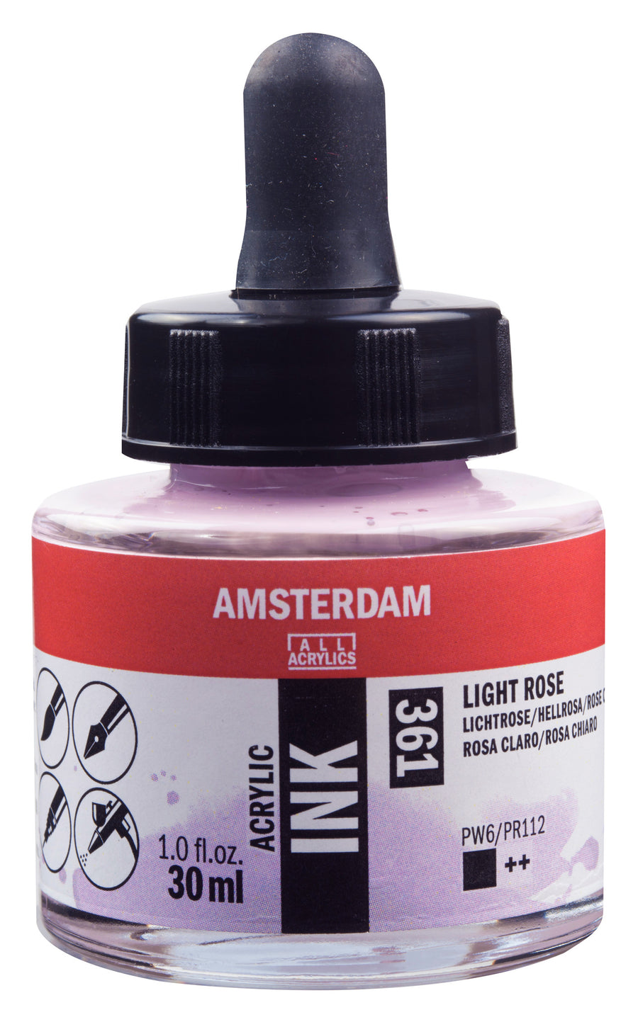 Amsterdam Acrylic Tinte Flasche 30 ml Hellrosa 361