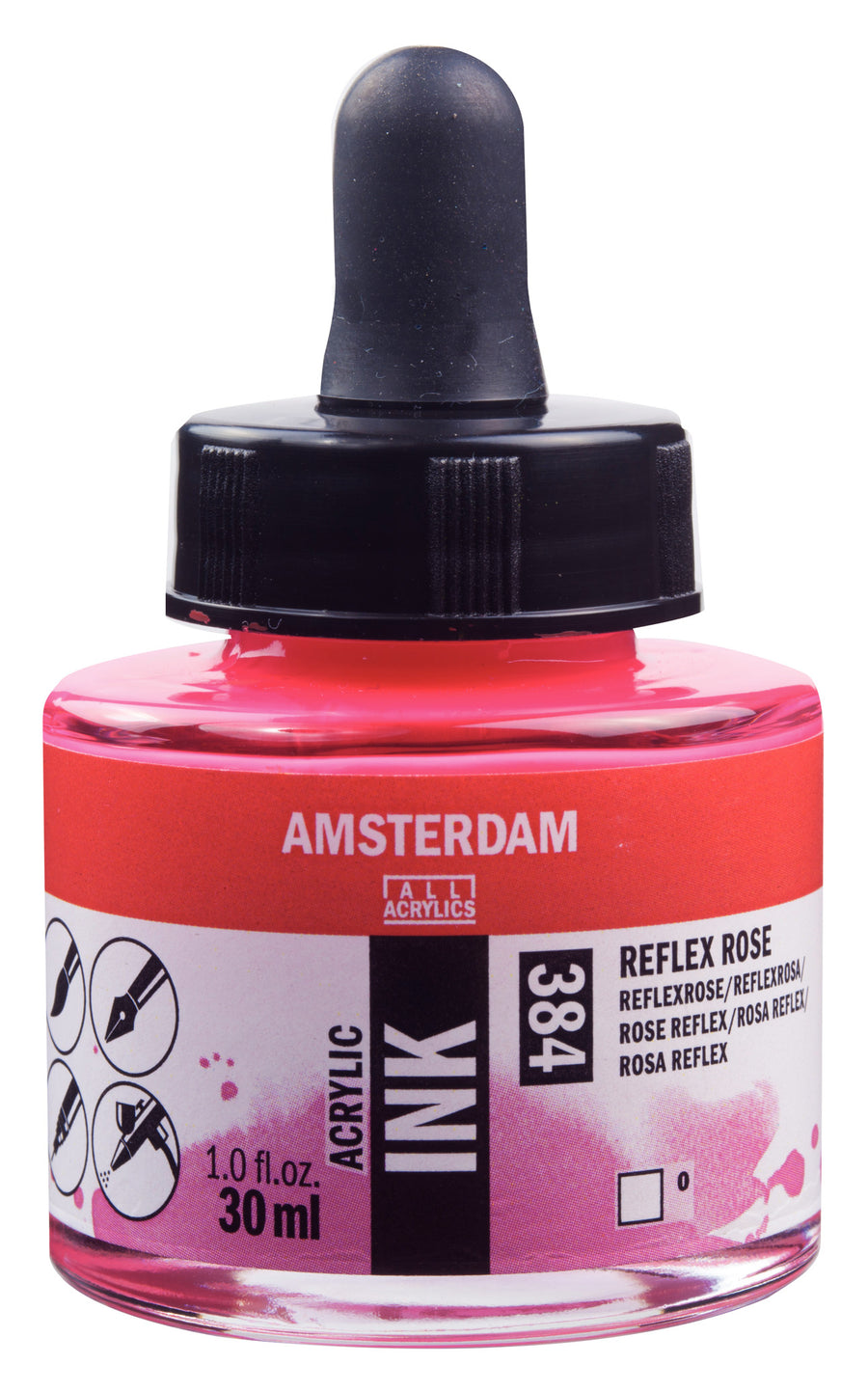 Amsterdam Acrylic Tinte Flasche 30 ml Reflexrosa 384