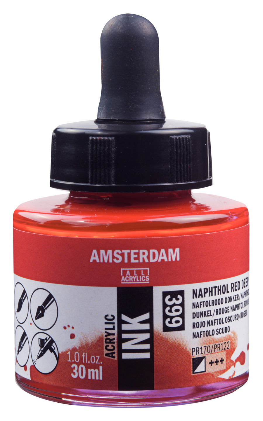Amsterdam Acrylic Tinte Flasche 30 ml Naphtholrot Dunkel 399