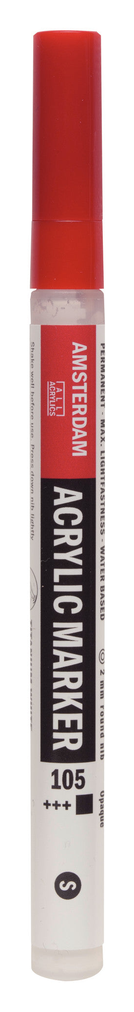 Amsterdam Acrylic Marker 2 mm Titanweiß 105