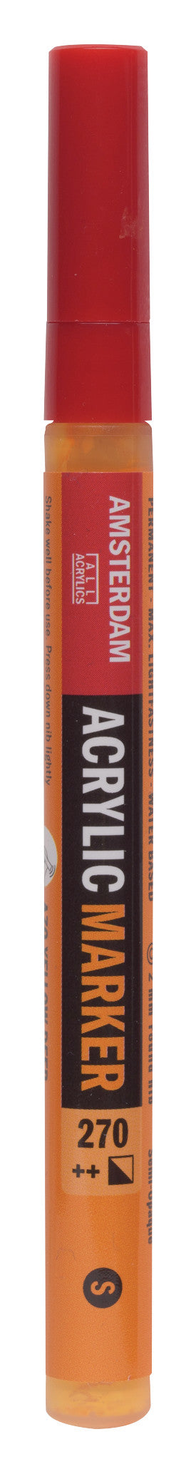 Amsterdam Acrylic Marker 2 mm Azogelb Dunkel 270