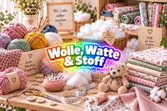 Wolle, Watte & Stoff