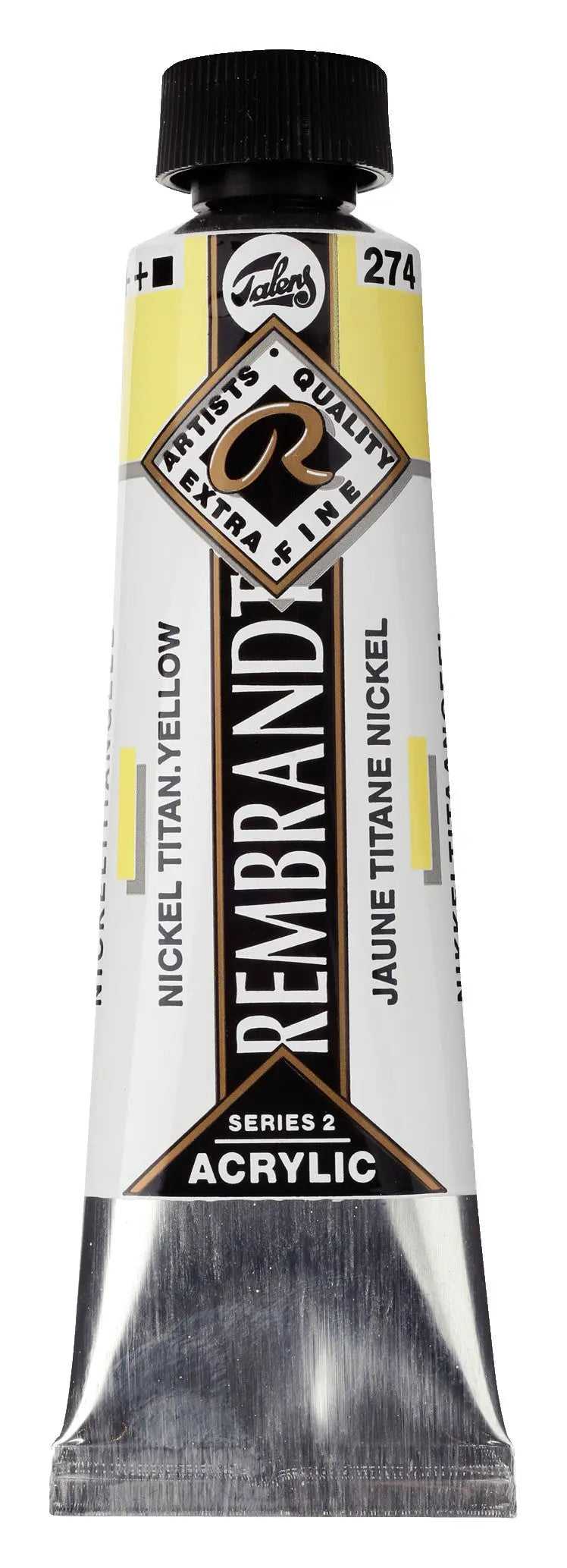 Rembrandt Acrylfarbe Tube 40 ml Nickeltitangelb 274 - Kidis Art