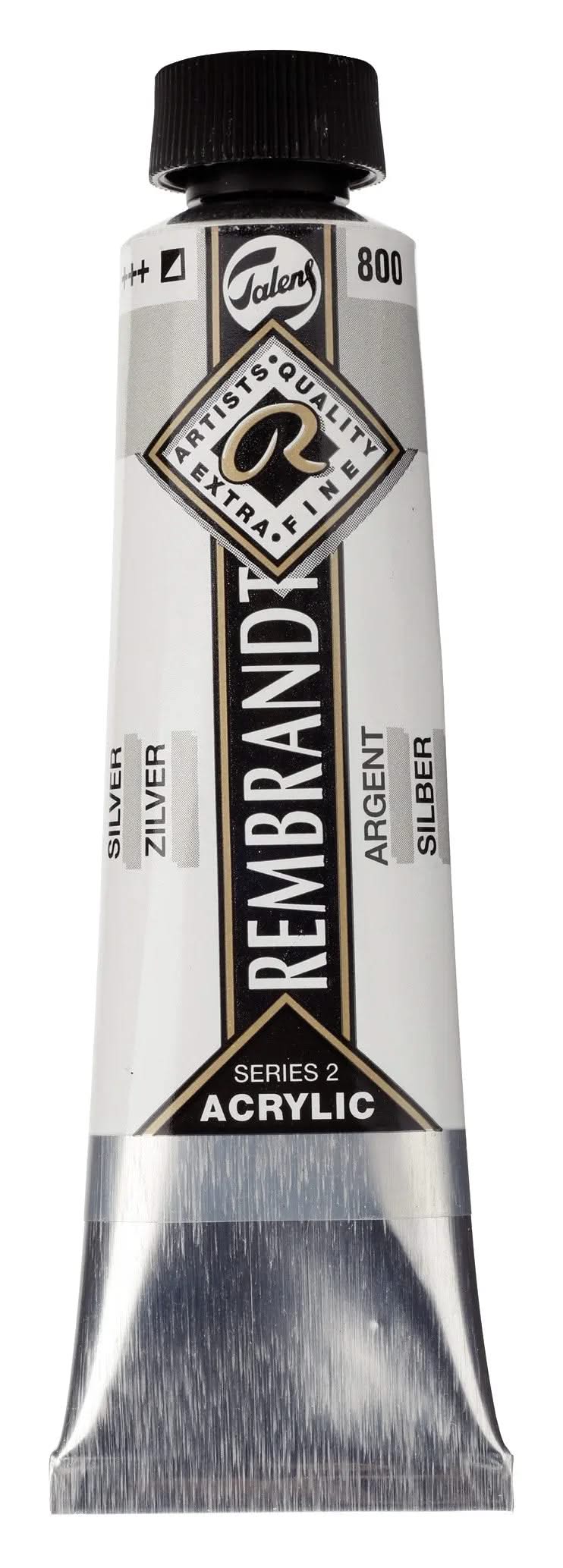 Rembrandt Acrylfarbe Tube 40 ml Silber 800 - Kidis Art