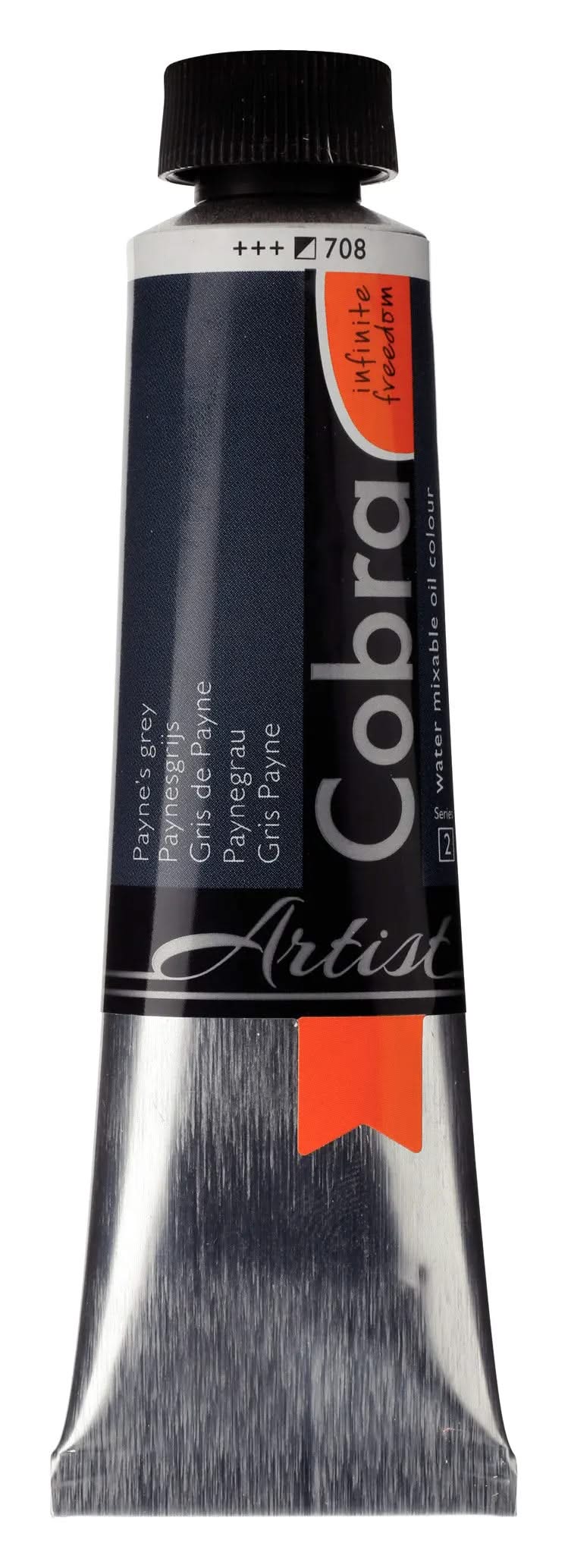 Cobra Artist Wassermischbare Ölfarbe Tube 150 ml Paynegrau 708 - Kidis Art
