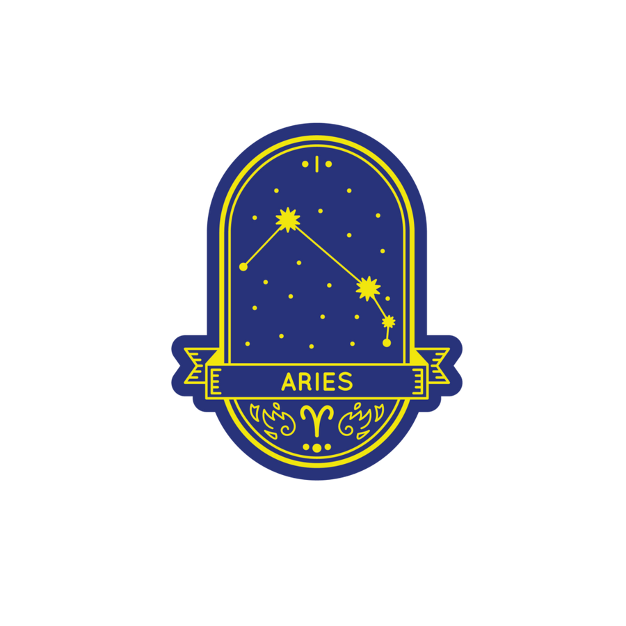 Bügelbild Sternzeichen Widder Patch