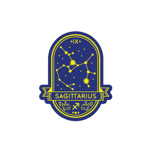 Bügelbild Sternzeichen Schütze Badge
