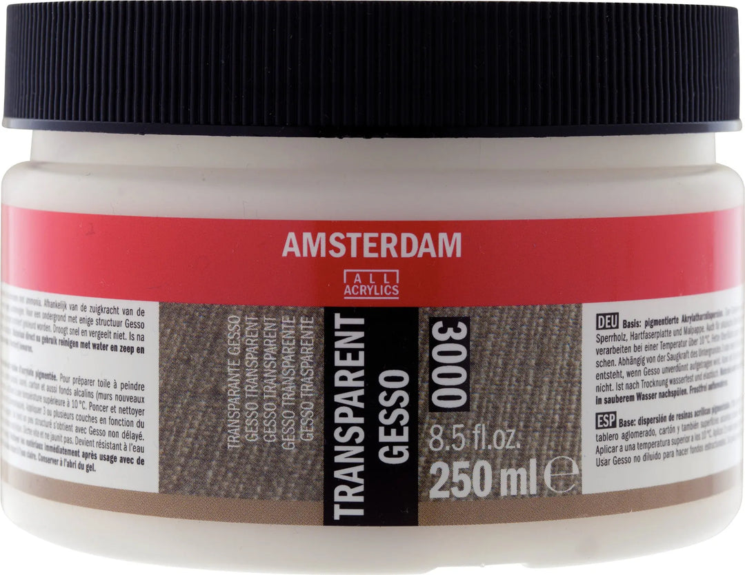 Amsterdam Gesso Transparent Gefäß 3000 Flasche 250 ml
