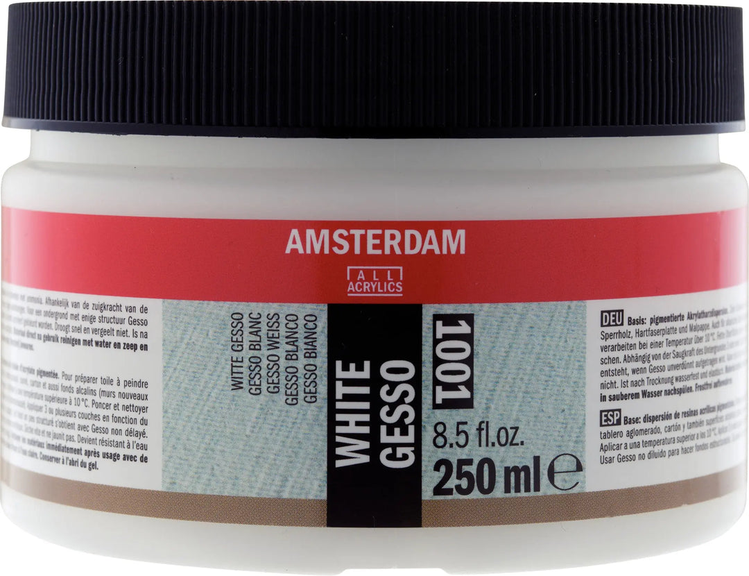 Amsterdam Gesso Weiß Gefäß 1001 Flasche 250 ml