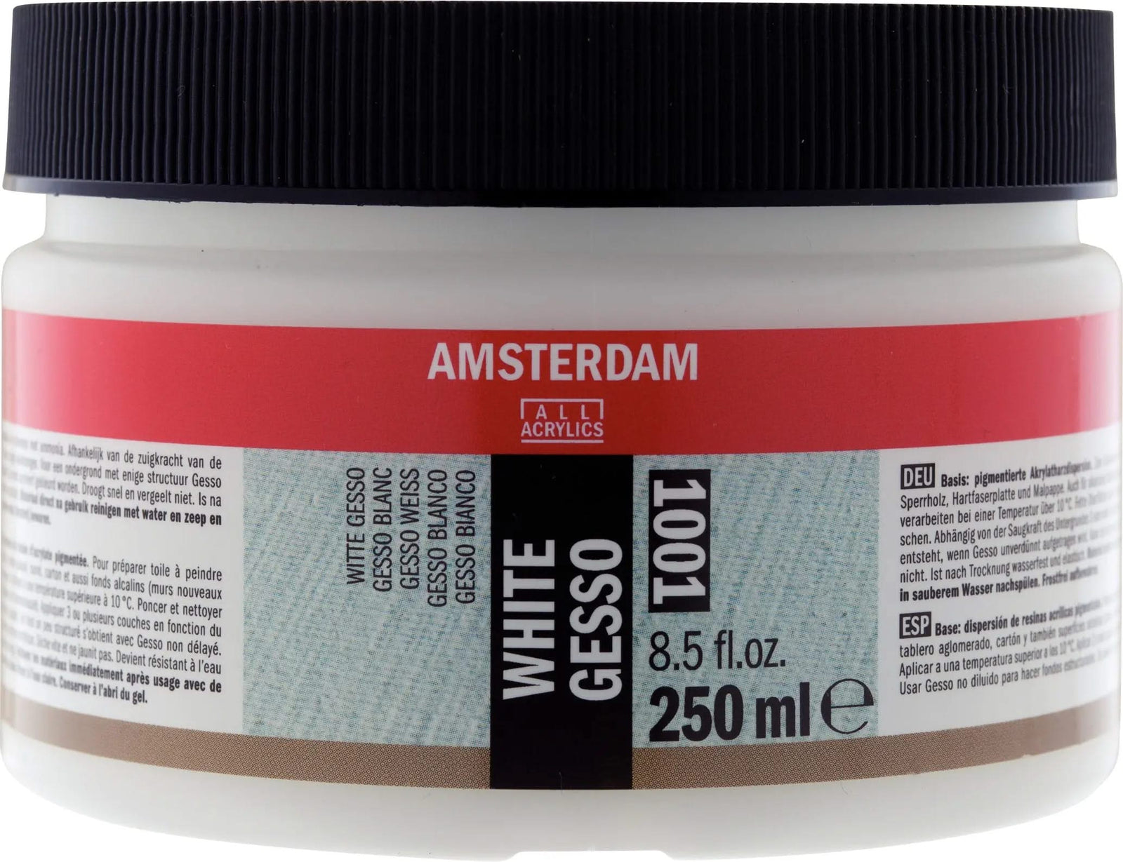 Amsterdam Gesso Weiß Gefäß 1001 Flasche 250 ml - Kidis Art