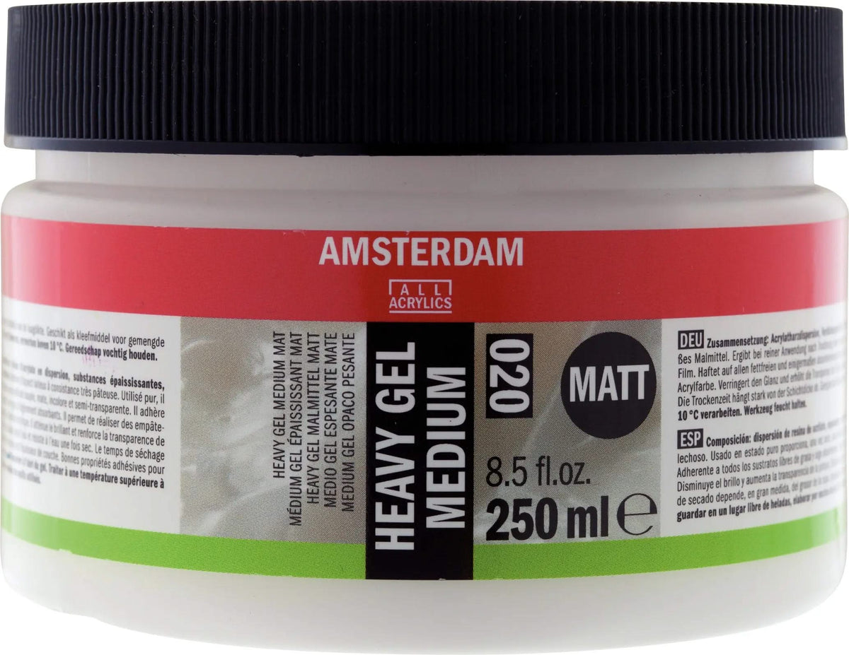 Amsterdam Heavy Gel Malmittel matt 020 Flasche 250 ml - Kidis Art