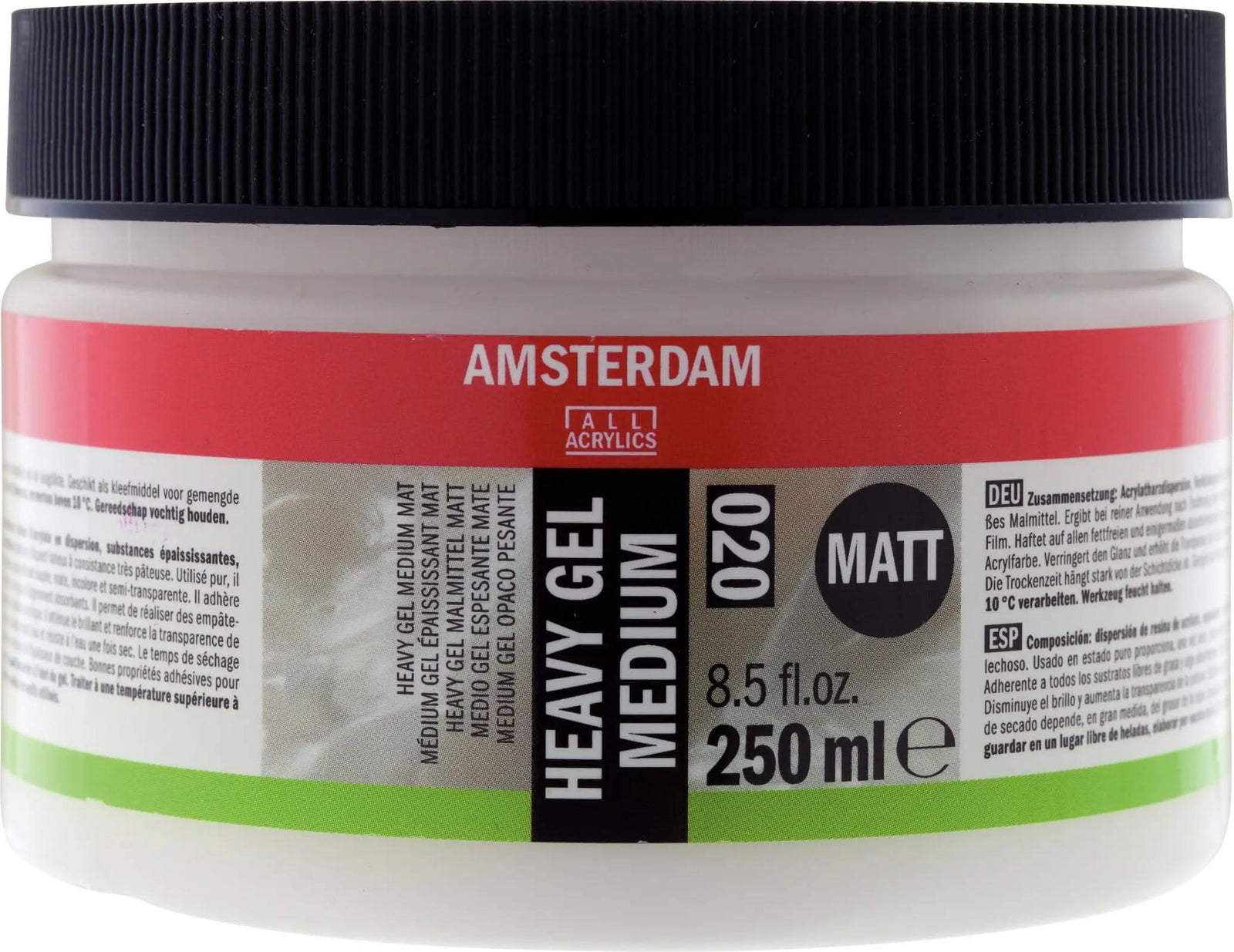 Amsterdam Heavy Gel Malmittel matt 020 Flasche 250 ml - Kidis Art