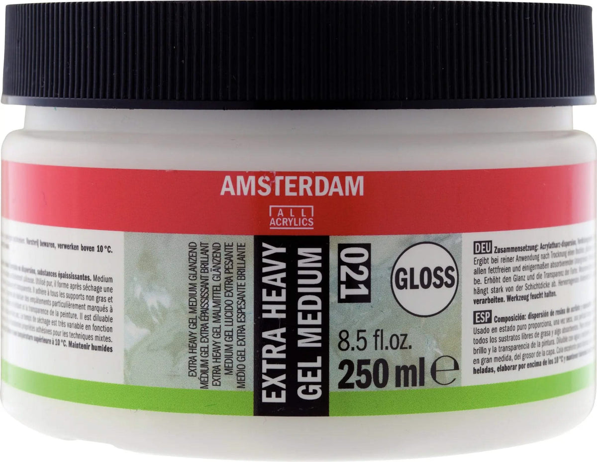 Amsterdam Extra Heavy Gel Malmittel glanz 021 Flasche 250 ml - Kidis Art