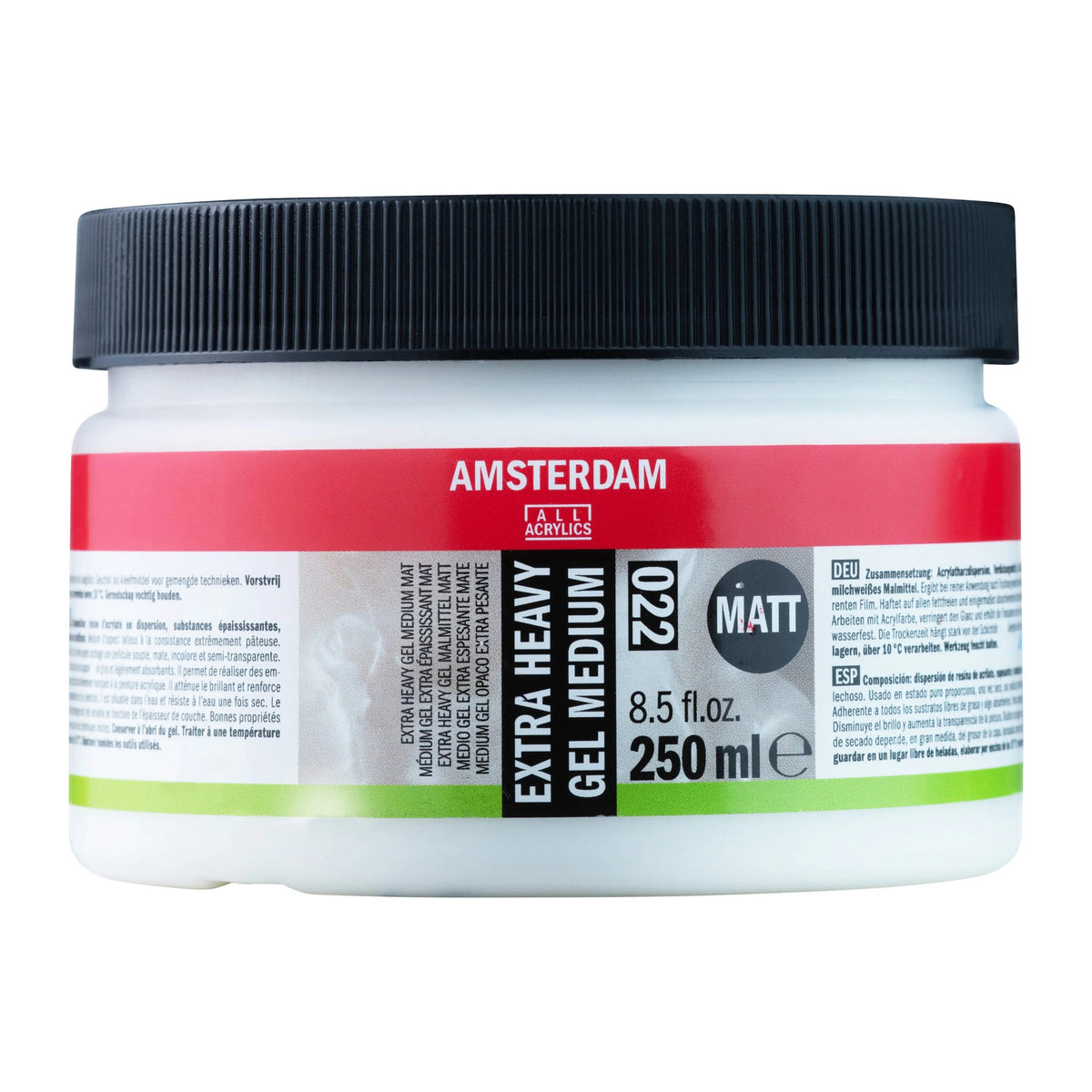 Amsterdam Extra Heavy Gel Malmittel matt 022 Flasche 250 ml - Kidis Art
