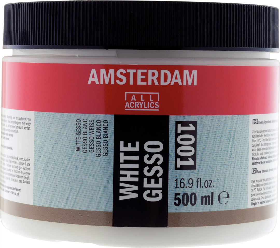 Amsterdam Gesso Weiß Gefäß 1001 Flasche 500 ml