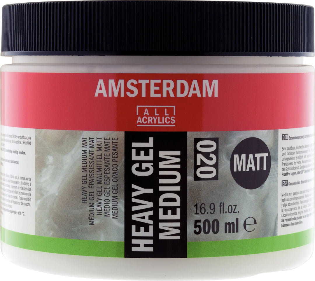 Amsterdam Heavy Gel Malmittel Matt Gefäß 020 Flasche 500 ml