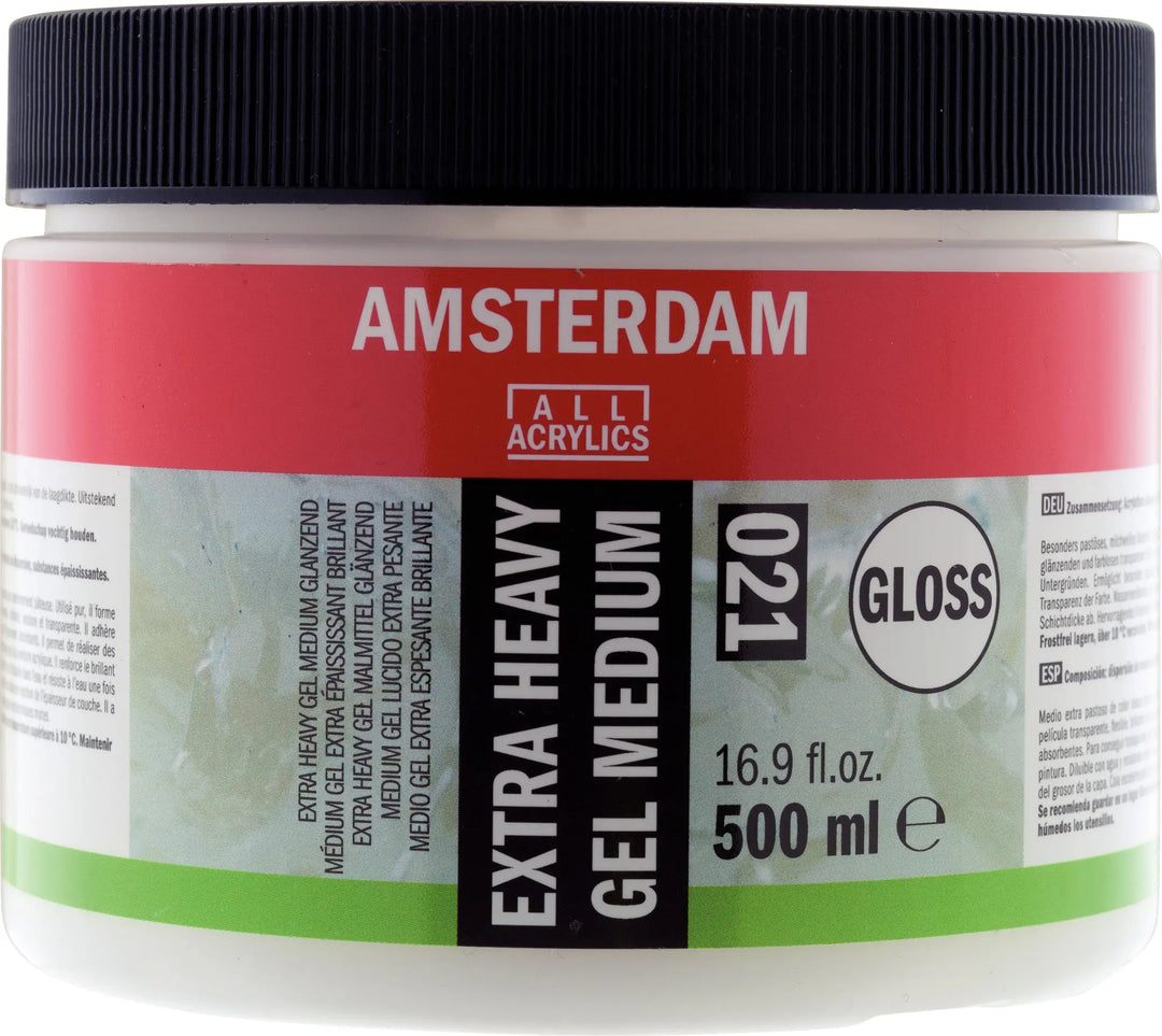 Amsterdam Extra Heavy Gel Malmittel Glänzend Gefäß 021 Flasche 500 ml