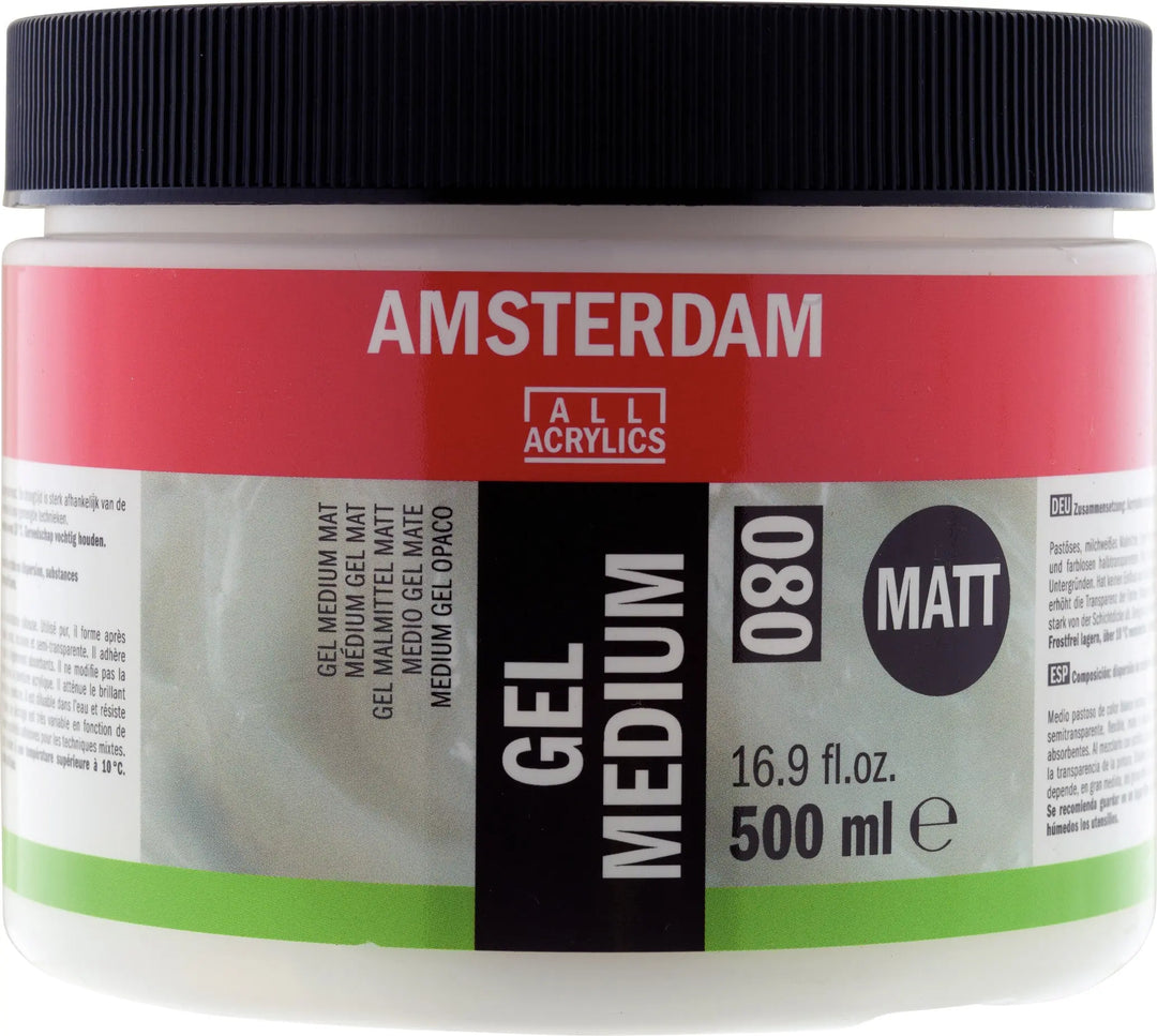 Amsterdam Gel Malmittel Matt Gefäß 080 Flasche 500 ml