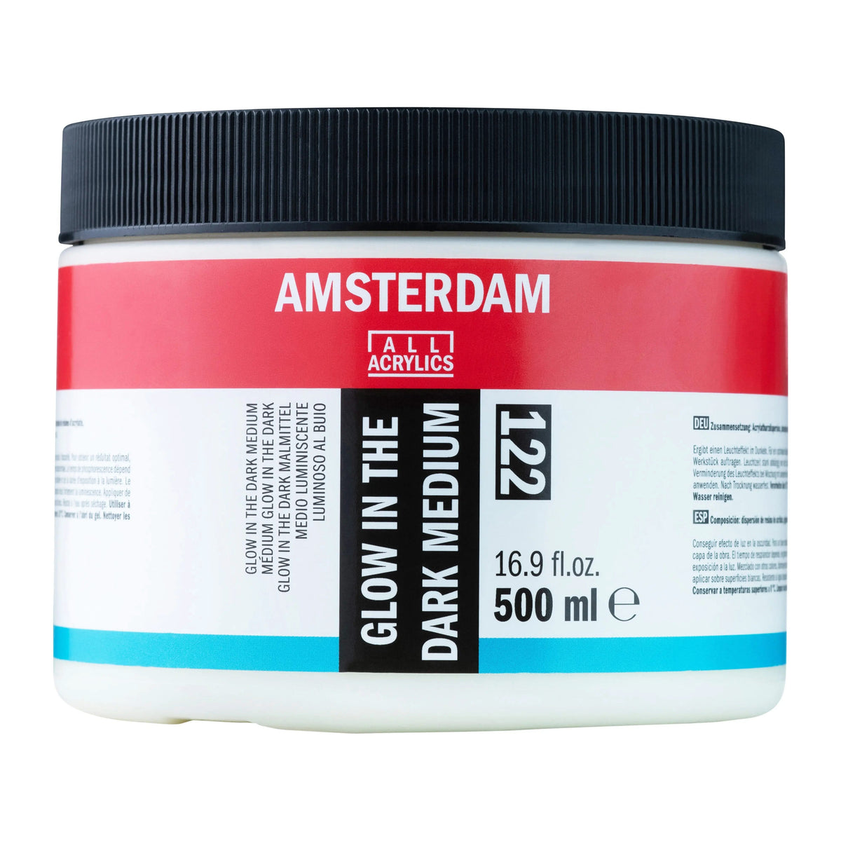 Amsterdam Glow-in-the-dark-Malmittel 122 Flasche 500 ml - Kidis Art