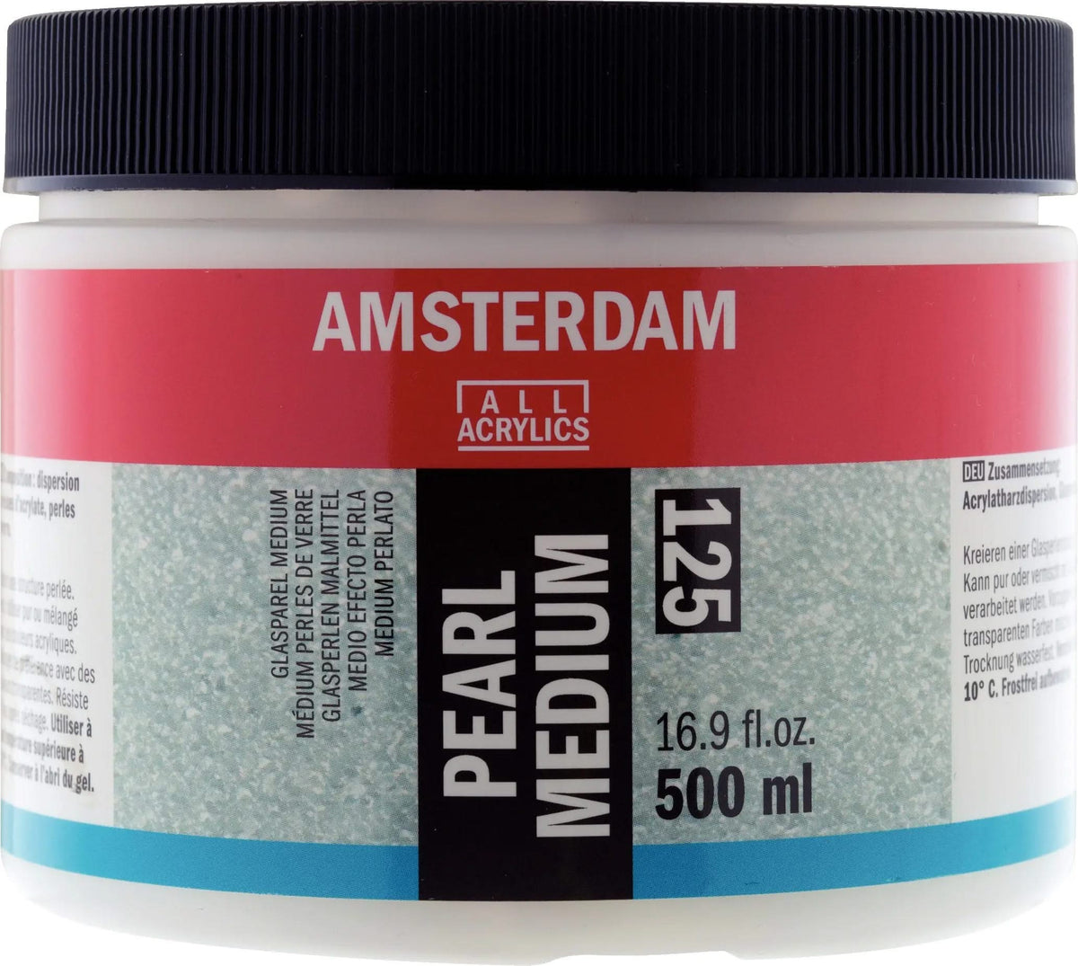 Amsterdam Malmittel Glasperlen Gefäß 125 Flasche 500 ml - Kidis Art