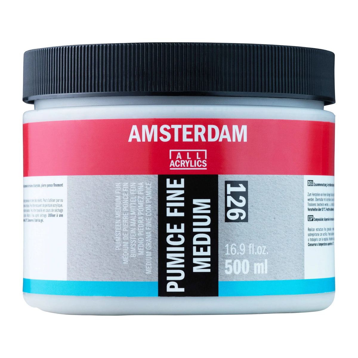 Amsterdam Malmittel Bimsstein Fein Gefäß 126 Flasche 500 ml - Kidis Art