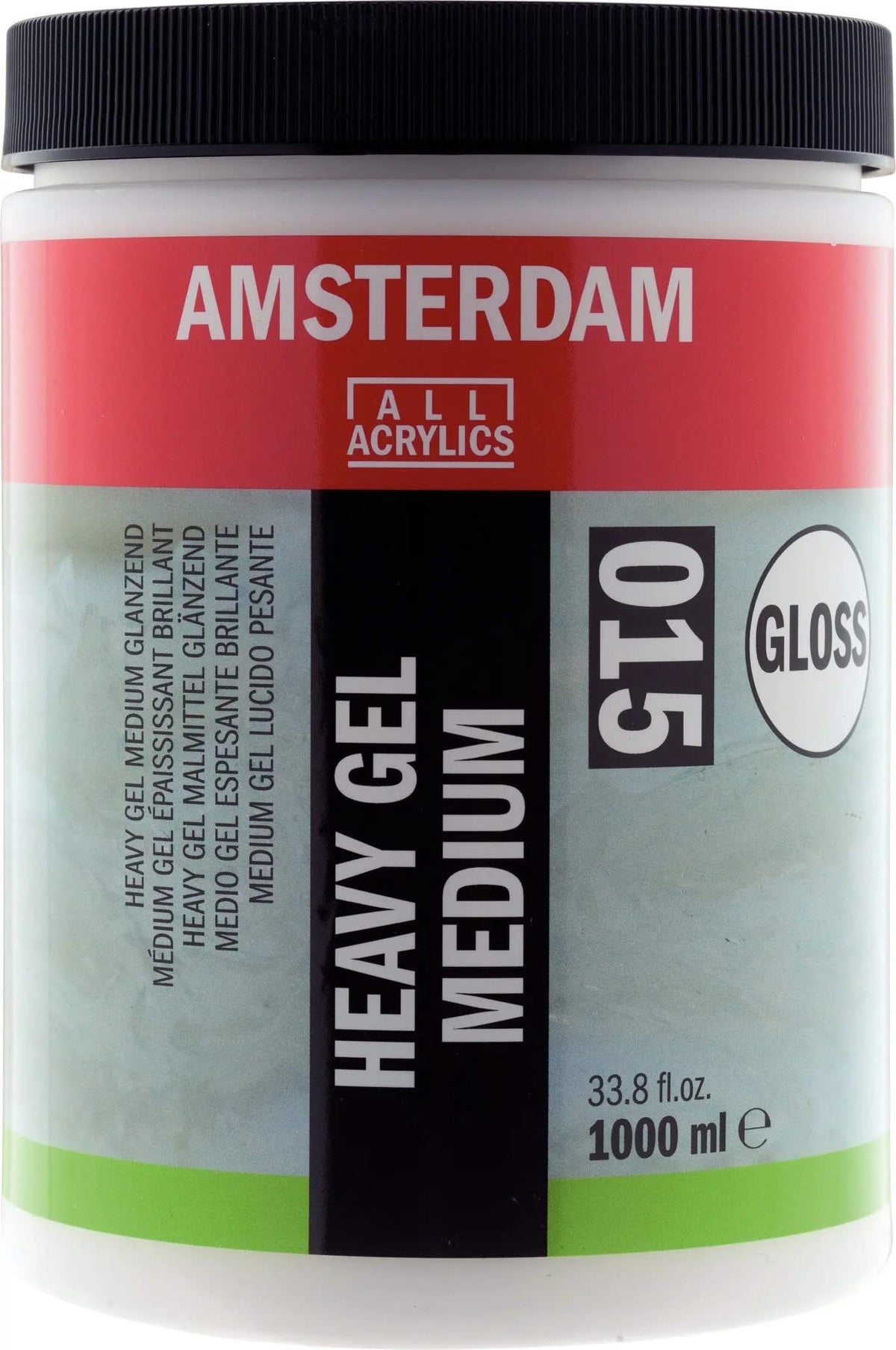 Amsterdam Heavy Gel Malmittel Glänzend Gefäß 015 Flasche 1000 ml - Kidis Art