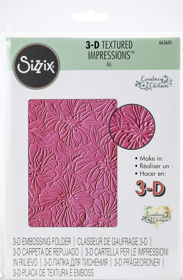 3-D Textured Impressions Prägefolder - Azaleen - Kidis Art