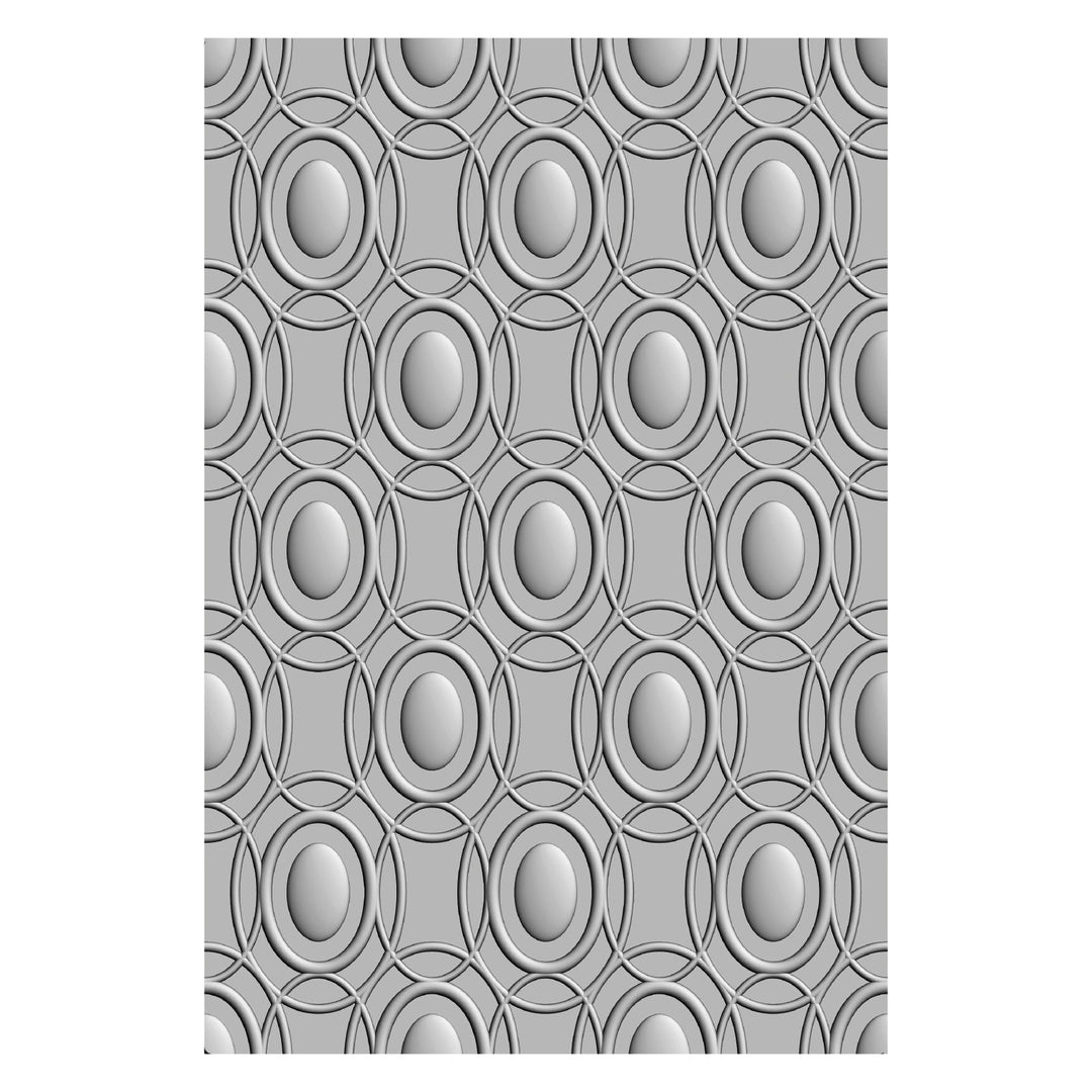 3-D Textured Impressions Prägefolder - Cosmopolitan, Goldene Ringe von Stacey Park - Kidis Art