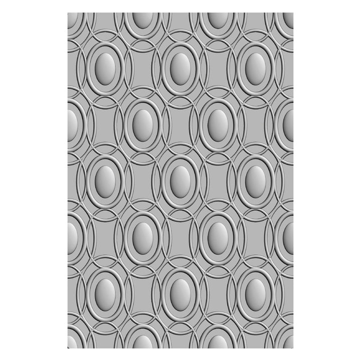 3-D Textured Impressions Prägefolder - Cosmopolitan, Goldene Ringe von Stacey Park - Kidis Art