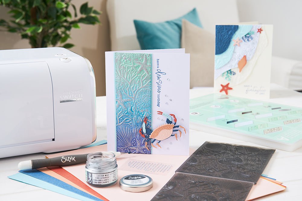 3-D Textured Impressions Prägefolder - Under the Sea by Kath Breen - Kidis Art