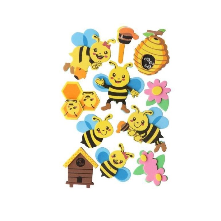 Gommapiuma 3D, set da 11 pezzi, api